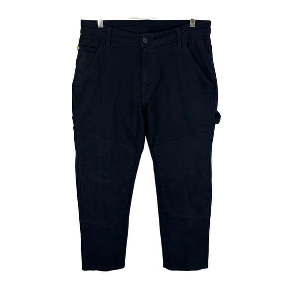 CAT Caterpillar Double Knee Carpenter Utility Pants Black Size 32x32 Workwesr - Picture 1 of 12